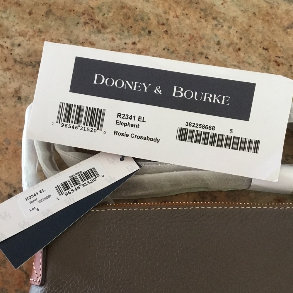 NEW Dooney & Bourke Pebble Grain Elephant Rosie Crossbody Leather Bag - Picture 5 of 15